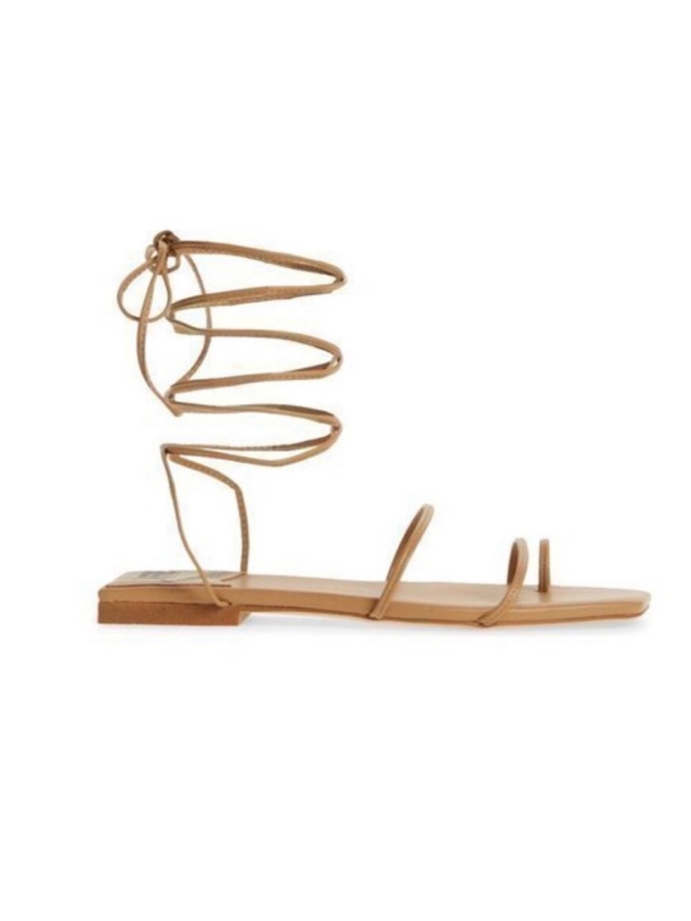 Jeffrey Campbell Black Strappy Square-Toe Lace-Up Sandals - Picture 3 of 3